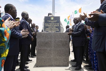 Côte d'Ivoire / Infrastructures Routières : Le Vice-Président de la République a inauguré l’échangeur du carrefour Akwaba, dans la commune de Port-Bouët